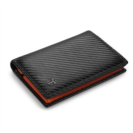 TEEHON® Classique Portefeuille Homme en Cuir Véritable Porte-Monnaie avec Blocage RFID/NFC 13 Porte Carte Crédit