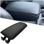 ZEALfix Couvercle d'accoudoir de voiture 8E0864245E en cuir noir pour console centrale A4 B6 B7 2002-2007