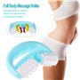 Lot de 2 rouleaux de massage avec poignée en forme de D, rouleau anti-cellulite, anti-cellulite et anti-problèmes de peau pour a