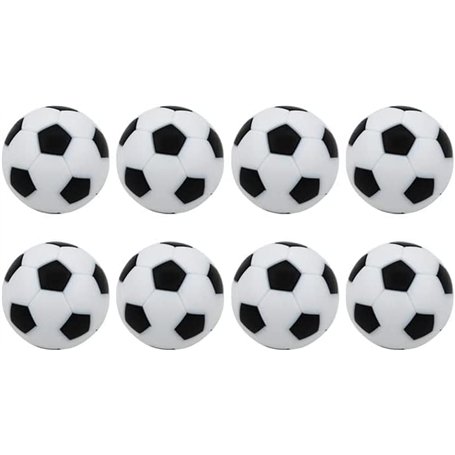 WANGZAIZAI Lot de 8 balles de baby-foot | Balles de baby-foot de qualité supérieure et silencieuses de 32 mm | Parfaites pour le