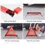 Triangles de signalisation pour Auto,Triangle de Presignalisation Homologue Ce,Euro Triangle d'avertissement pour Véhicules à Mo