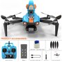 OBEST Drone avec caméra réglable 1080p, drone pliable RC sans balais avec tour de tir, quadricoptère FPV WIFI, positionnement du