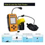 Sonar 100M Fish Finder 45 Degrés - Echo Sondeur Avec Alarme et Transducteur Pour Pêche Sous-Marine en Lac et Mer