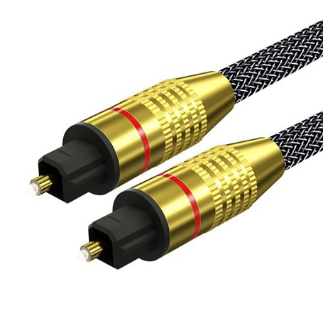 cable optique audio 2m Toslink Cable fibre optique Technologie surround AC3 et DTS Cable coaxial audio Convient aux téléviseurs