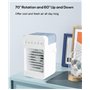 Ventilateur Climatiseur Mobile, mini Climatiseur Portable, Refroidisseur d'air 4 en 1 avec 70° Oscillation,4 Vitesses de Ventila