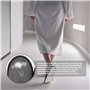 LEKEFETO Lot de 15 paires de pantoufles d'hôtel grises : chaussons jetables antidérapants, confortables et respirants, ensemble