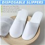WANDGU Lot de 15 paires de chaussons d'hôtel 28 x 11 x 0,6 cm, pantoufles en éponge pour centre de beauté, médecins, hôtels, fem