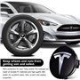 Kit d'enjoliveurs pour Tesla : kit d'enjoliveurs pour Tesla Model 3, accessoires, écrous de roue avec logo Tesla pour modèle Y, 