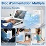 Climatiseur Mobile, 4 en 1 Climatiseur Portable, 1100 ml Rafraîchisseur d'air avec 3 Vitesses de Ventilateur, 3 Modes de Brumisa