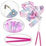 Ruban Danse, 2m Rubans Danse Scintillant Ruban de Gymnastique, Ruban de Gymnastique Rythmique pour Enfants Filles Danse Artistiq