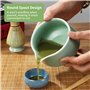 5 pièces Matcha Kit Fouets à Matcha Convient à la Préparation de Thé Matcha pour la Maison, le Bureau et le Salon de Thé Fouet M
