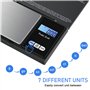 Balance de Precision 500g/0.01g, Balance de Poche avec Écran LCD Rétroéclairé(7 Unités)Petit Balance de Bijoux Balance de Cuisin