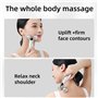 Rouleaux Massage Visage Anti Age, Appareil Masseur Facial EMS Anti Rides Electrique, Vibrations, 6 Vitesses