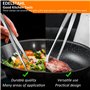 LUOJINYI Lot de 3 pinces de cuisine professionnelles en acier inoxydable - Pour la cuisine, les barbecues, la cuisine, les fêtes