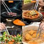 LUOJINYI Lot de 3 pinces de cuisine professionnelles en acier inoxydable - Pour la cuisine, les barbecues, la cuisine, les fêtes