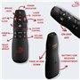Présentateur Powerpoint et Keynote avec télécommande sans Fil et Présentateur Keynote avec Souris sans Fil (PR-820) par Red Star