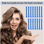 ADERTOS 80 Pièces Permanente Cheveux Boucle Kit, Bigoudis Cheveux, Tiges de Permanente de Cheveux Tiges de Perm en Plastique Big