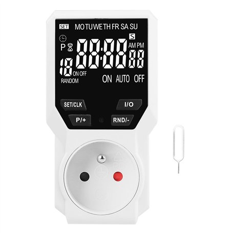 JOYELEC Prise Programmable numérique et programmateur Prise Electrique à Cycle Alternatif et répétitif Prise Minuteur Compte à r
