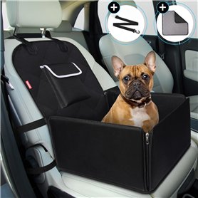 TAMOWA Siege Auto Chien, Siège Auto pour Chien avec Côtés Robustes et Ceinture de Sécurité pour Chien, Siège Voiture Chien pour  TAMOWA Siege Auto Chien