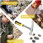 Schneespitze Geological Hammer,Marteau,Géologie Outils,Multi-Function Hammer For Geological Exploration Tool Tête plate Mining H