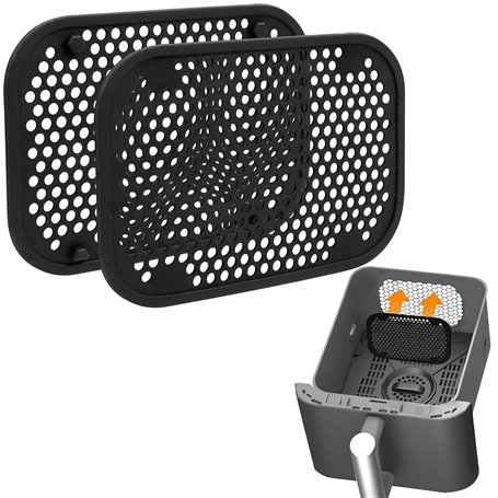 2 Pièces Grille Anti Projection pour Air Fryer Ninja Double Stack XL SL400EU SL300EU