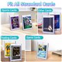 25 Pièces Protege Cartes à Collectionner, 35PT Magnetic Trading Card Holder, Protection Uv Support Carte Transparent Magnétique,