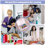 EUIEUT Boîte de Rangement en Fil de Couture, Boîte Bobine de Fil Couture avec 42 Axes Boîte de Rangement Bobine de Fil Boîte Ran