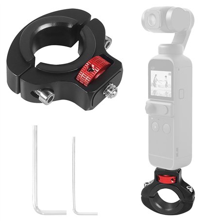 EUIEUT Support Guidon Vélo Support Vélo Fixation Go Pro 360°Pivotant 1/4 Mount Action Camera Guidon Pince à Vélo 1/4 Vis Fixatio