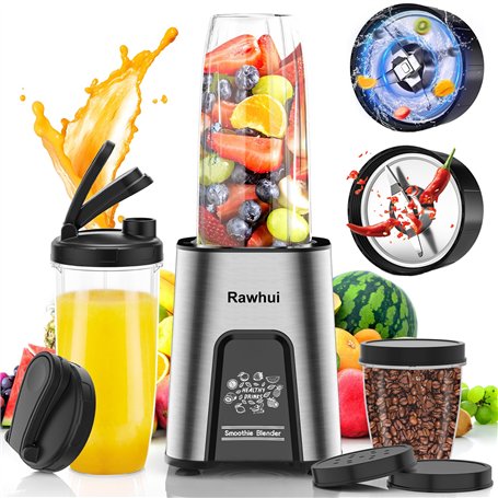 Rawhui Mixeur Électrique 800W pour Smoothies