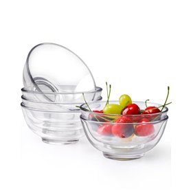 NUTRIUPS Lot de 6 petits bols à dessert en verre de 11