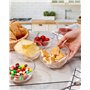 NUTRIUPS Lot de 6 petits bols à dessert en verre de 11,9 cm, 300 ml