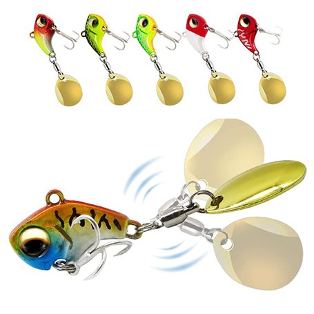 6 Pièces Leurres de Pêche à l'Appât