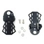 jiele 2pcs Pédale Arrière Repose-Pied Essieu Acier Antidérapant pour Bicyclette Universel