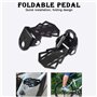 jiele 2pcs Pédale Arrière Repose-Pied Essieu Acier Antidérapant pour Bicyclette Universel