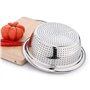 Passoire avec Bol Inox Set Bols à Mélanger Saladier Passoire Métal Préparation de Salades Fruits Pâtes Riz, 26cm
