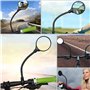 Rétroviseur de Vélo à Guidon Réglable 360° - Miroir Convexe en Acrylique Rotatif - Sécurité pour VTT, Électrique, Cyclomoteur