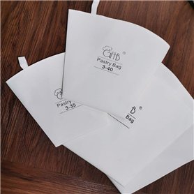 Lot de 3 poches à douille réutilisables en coton pour décoration de gâteaux, gâteaux, gâteaux, cupcakes, desserts, tailles 30,5  Lot de 3 poches à douille réutilisables en coton pour décoration de gâteaux