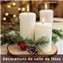 18 pcs Rondin de Bois Deco 7-10cm sans Trou, Craft Disque Rondelles Bois Naturel Brut, pour Decoration Pyrogravure,Artisanat et