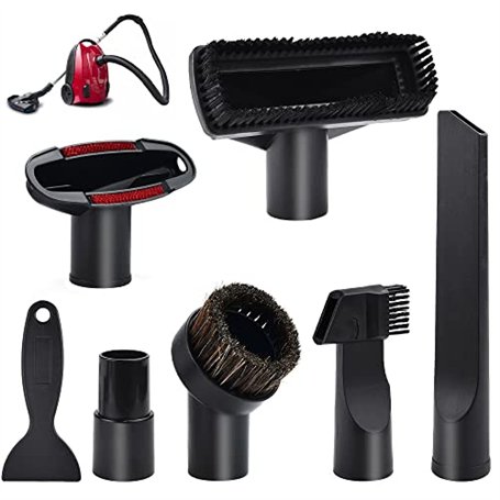 THATSRAD 7 PCS Accessoires pour Aspirateur Embouts pour Aspirateurs Brosse Aspirateur Universel pour Meubles Brosse Aspirateur A