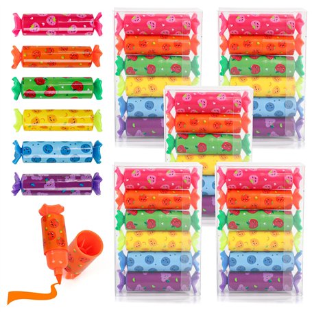 30 Pièces Mini Stylos Surligneurs