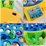 Aischens Jeu de Pêche à la Ligne Enfant, 45 Poissons et 4 Cannes à Pêche, Jeux de Pêche Électriques, Jouet de Pêche Musical avec