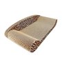 Griffoir pour chat en carton de qualité supérieure et imprimé léopard - Aspect élégant - Respectueux de l'environnement - Pour p