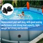 RMENOOR 10 Pièces Bouchon de Piscine Bouchon Trou Crépine de Piscine Bouchons de Vidange de Piscine Intex Bouchons de Piscine de