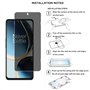 YIFNTANG [2 Pièces] Verre Trempé Anti-espion pour OnePlus Nord CE 3 Lite 5G,9H Dureté, Anti Rayures,Sans Bulles,Privacy Protecti