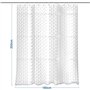 KILDOWS Rideau de Douche Anti Moisissure 180 X 200 cm,3D Transparent EVA Rideaux de Douche Lavable avec 12 Crochetspour Baignoir
