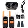 Retevis RT649 Talkie Walkie, Rechargeable PMR446 IP65 Étanche Talkie Walkie Longue Portée, Talkie Walkie Waterproof avec Chargeu
