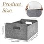 31*25*15cm Boite Rangement Feutre de Gris Boîte de Rangement Pliable Cubes de Rangeme