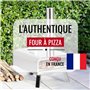 Four à Pizza Extérieur au Feu de Bois ● Conçu en France ● Acier Premium ● Surface de Cuisson XXL ● Flux d'Air Réglable ● Art Cul