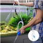 Kit de nettoyage pour aquarium, comprend 1 Aquarium Fish Tank Aspirateur avec Pompe à Siphonner Eau avec Filtre à Gravier et 1 b