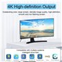 JIEYUCHU 4K Adaptateur DisplayPort vers HDMI, Adaptateur Displayport Mâle vers HDMI Femelle Compatible avec Ordinateur De Bureau